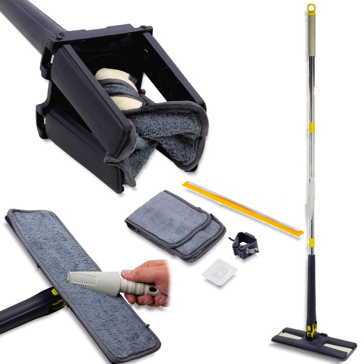 WMC X-Twist Serie - Dweilset - Obrotowy Mop - 360° Draaibare Kop