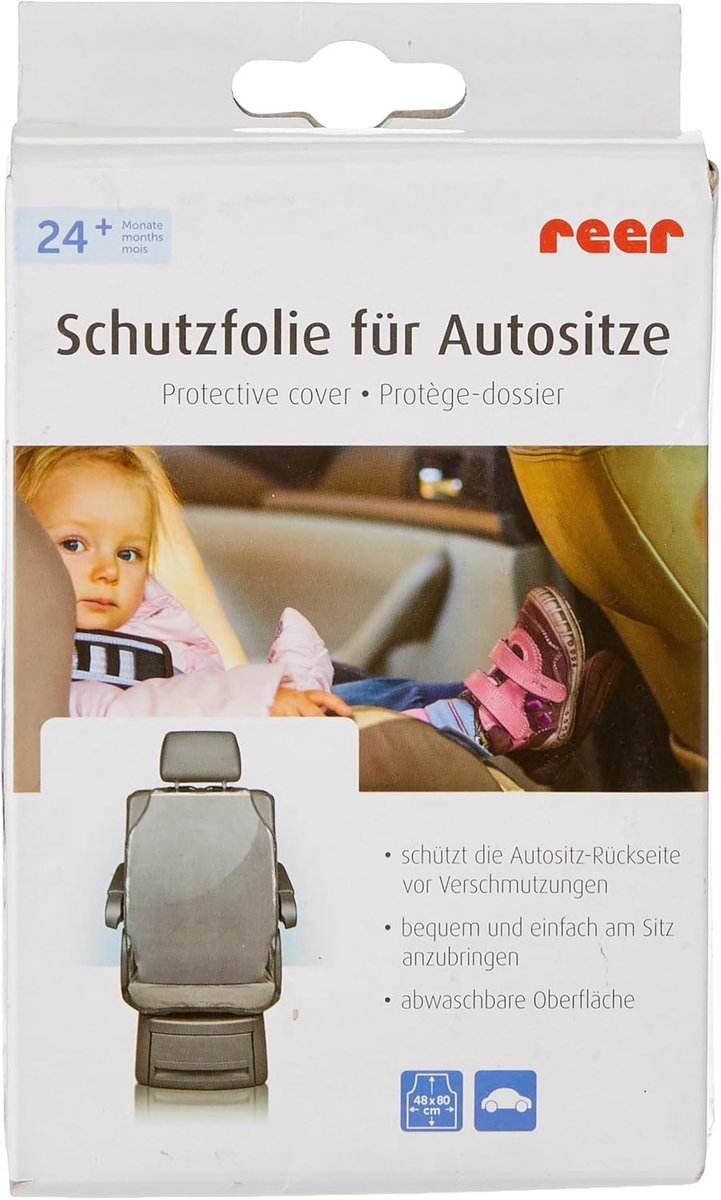 Autostoel Beschermfolie - Stoelbeschermer Auto - Kinderen in Auto - Beschermt Tegen Vuil - 10x3x17 cm - Doorzichtig