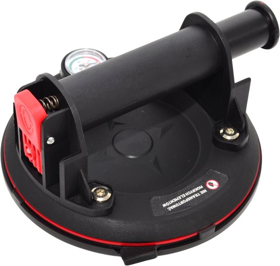 AWTOOLS AW29435 - Vacuümzuignap met Manometer - 150kg Draagkracht - Ergonomische Handgreep