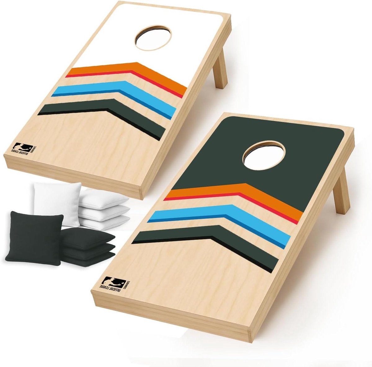 Cornhole Houten Set - Bean Bag Toss - Outdoor Spel - Officiële Afmetingen - 90x60 cm - Mix