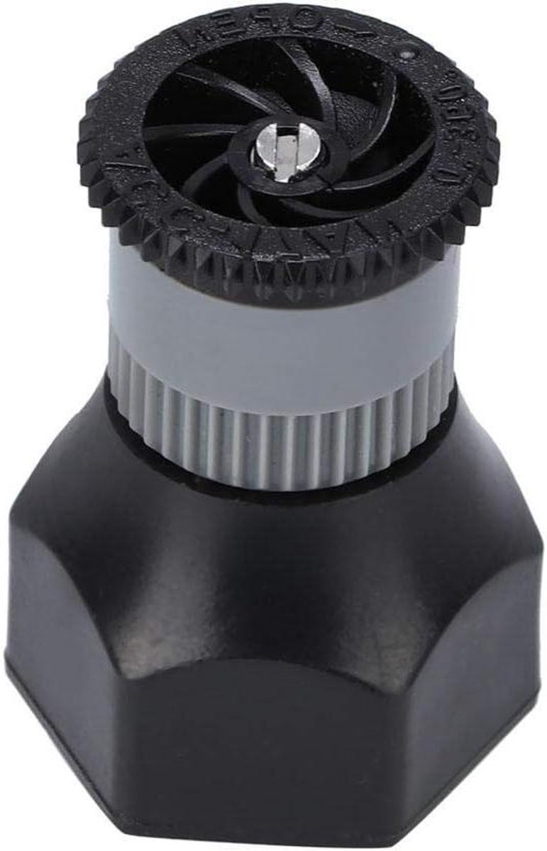 Ondergrondse Sproeiers - Verstelbare Irrigatiekop - Gazon Bewatering - Roestvrijstalen Hefveer - 5.4 cm Hoogte - Zwart