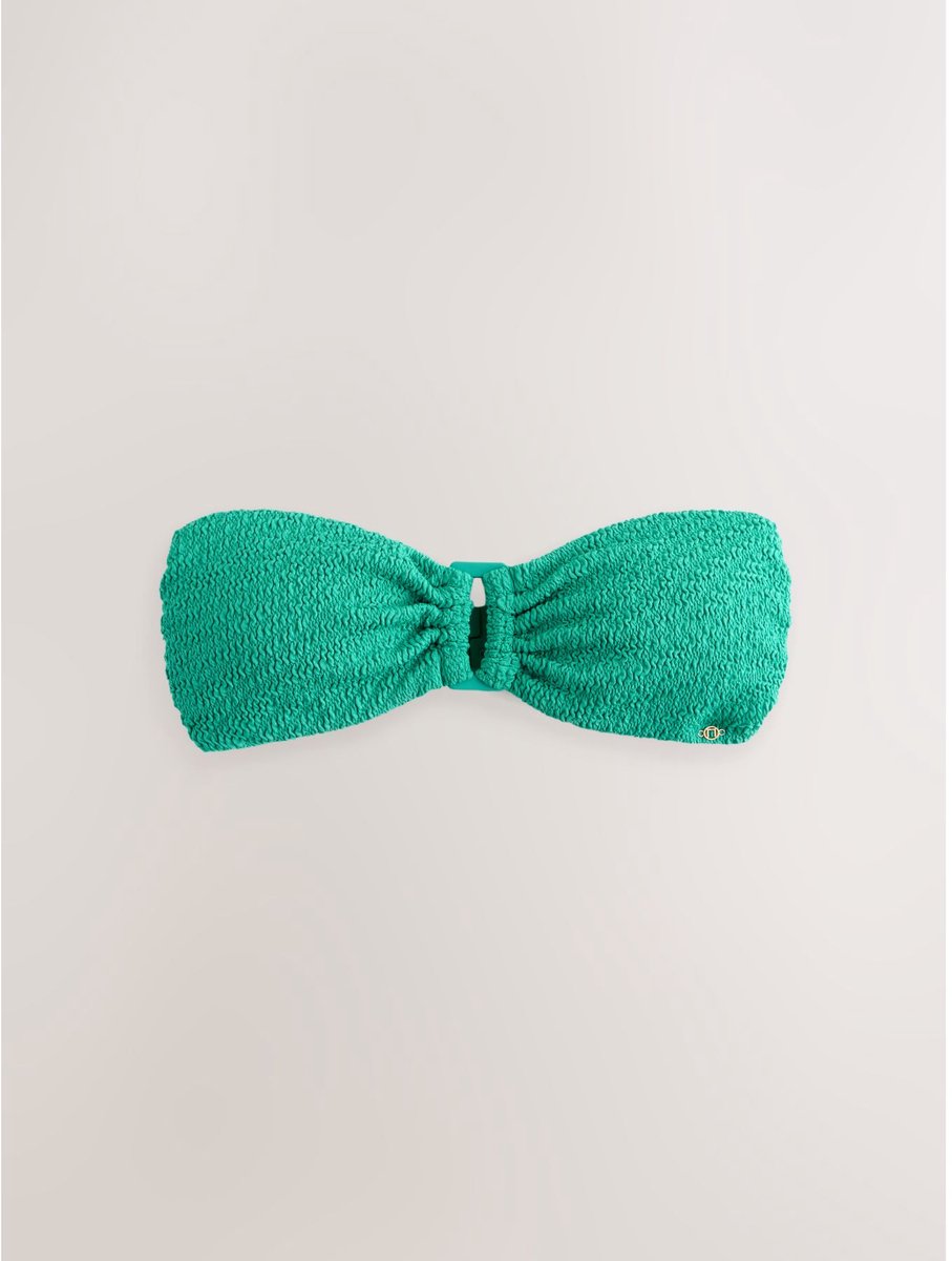Next - Dames - Bandeaubikinitop met bies - Groen