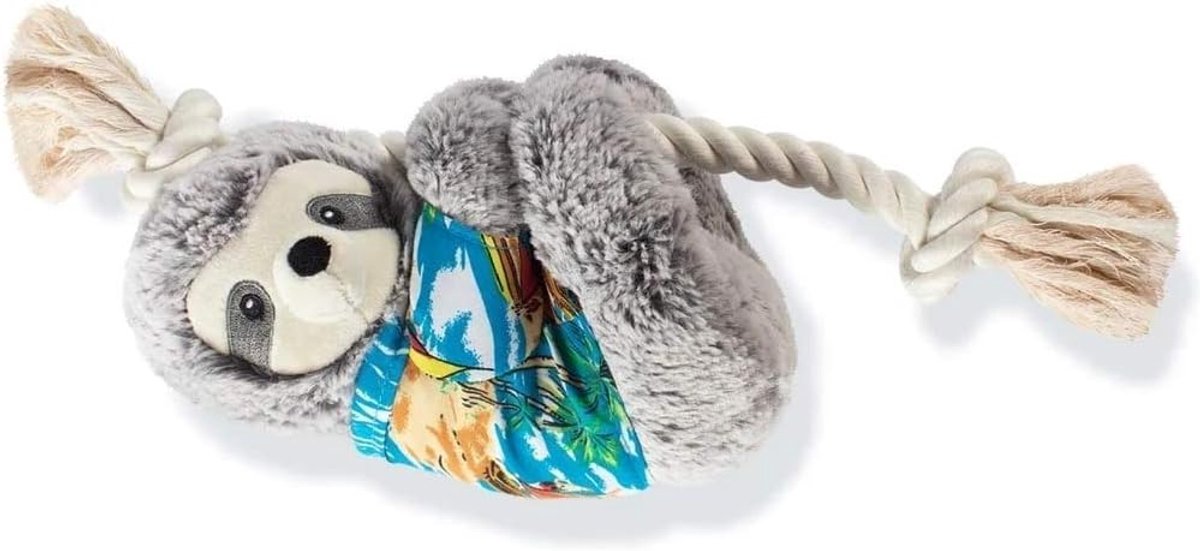 Luiaard Pluche Speelgoed - Huisdier Speeltje - Spelen met Hond - Extra Pluizig - 15.2 x 8.9 x 39.4 cm