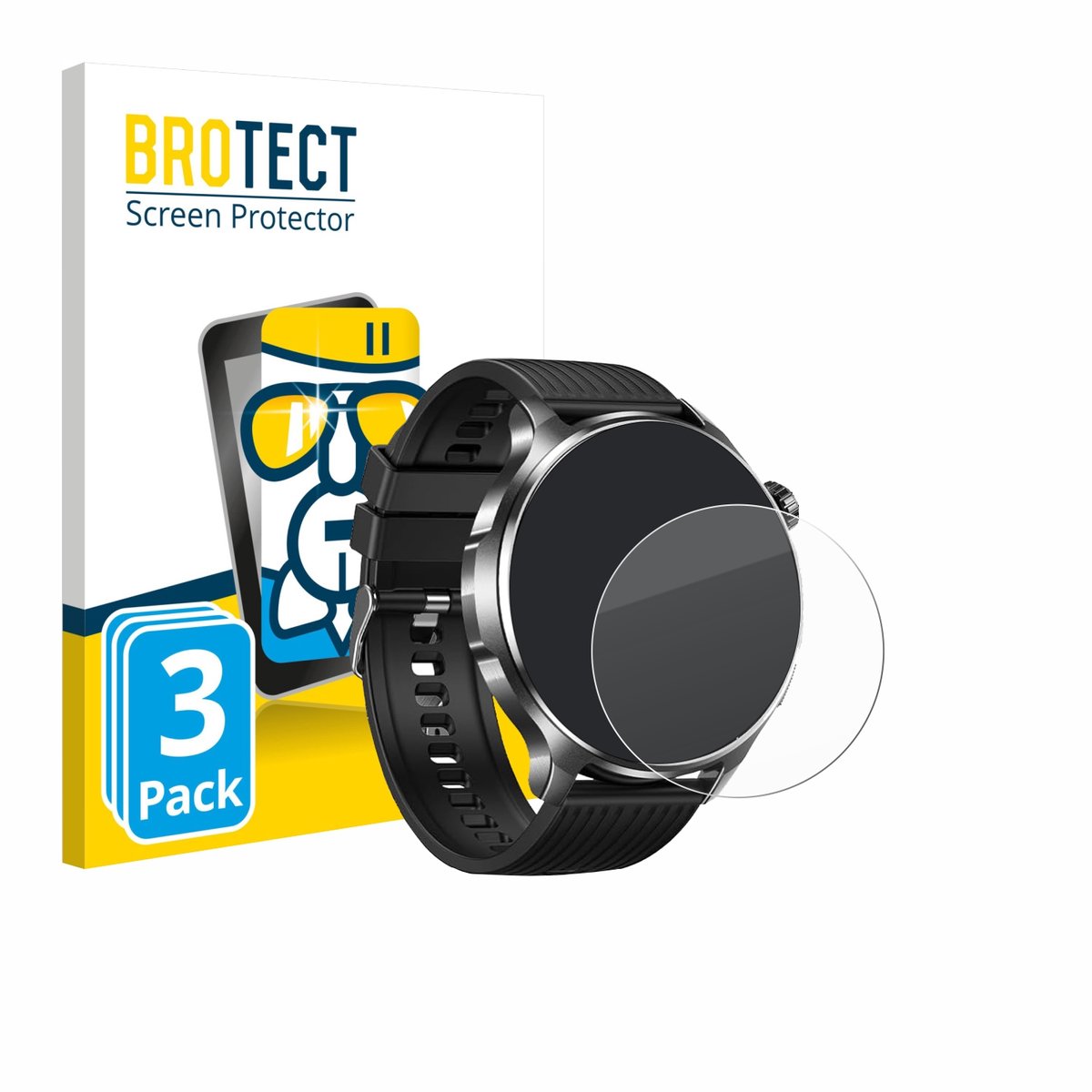 Screenprotector 3 Stuks voor SLOKSFil I136 1.52" Beschermglas transparant