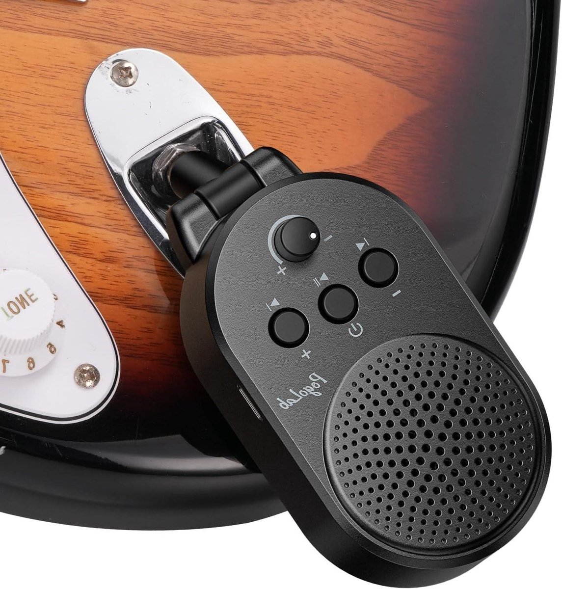 Gitaar Versterker - Mini Versterker - Oefenen Gitaar - Draagbaar Bluetooth - 5W - Zwart