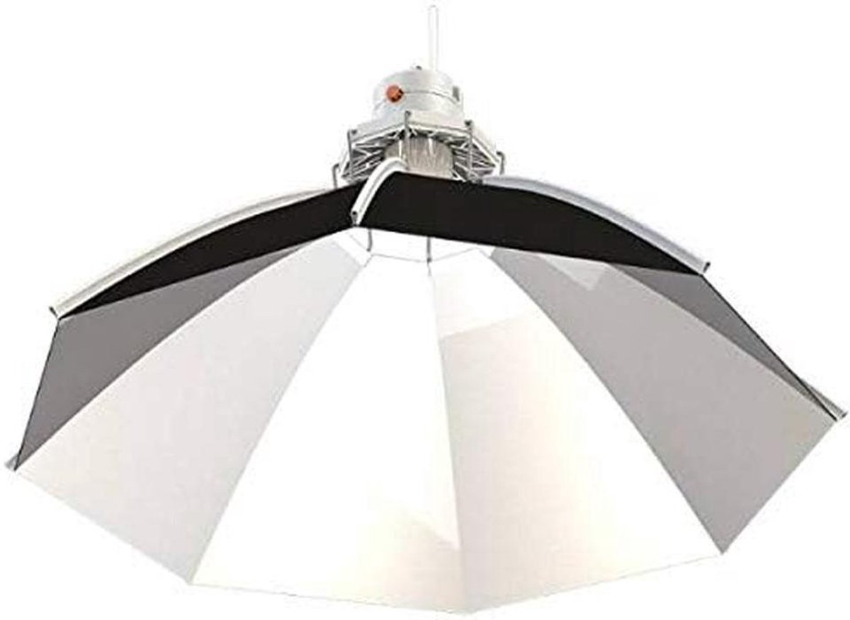 Reflector Daisy - Parasol Reflector - Planten Groei - Verbeterde Warmteafvoer - 80 cm - Zwart