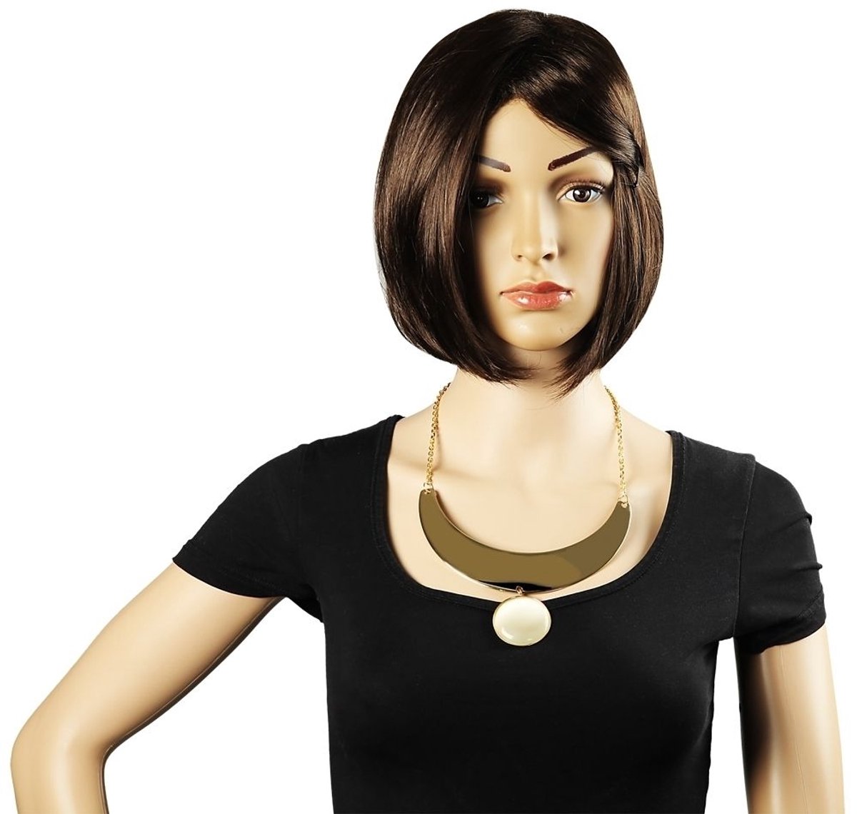 AKZENT Akzent dames ketting met hanger Batoul ketting van roestvrij staal, lengte: 50 cm / dikte: 3 mm