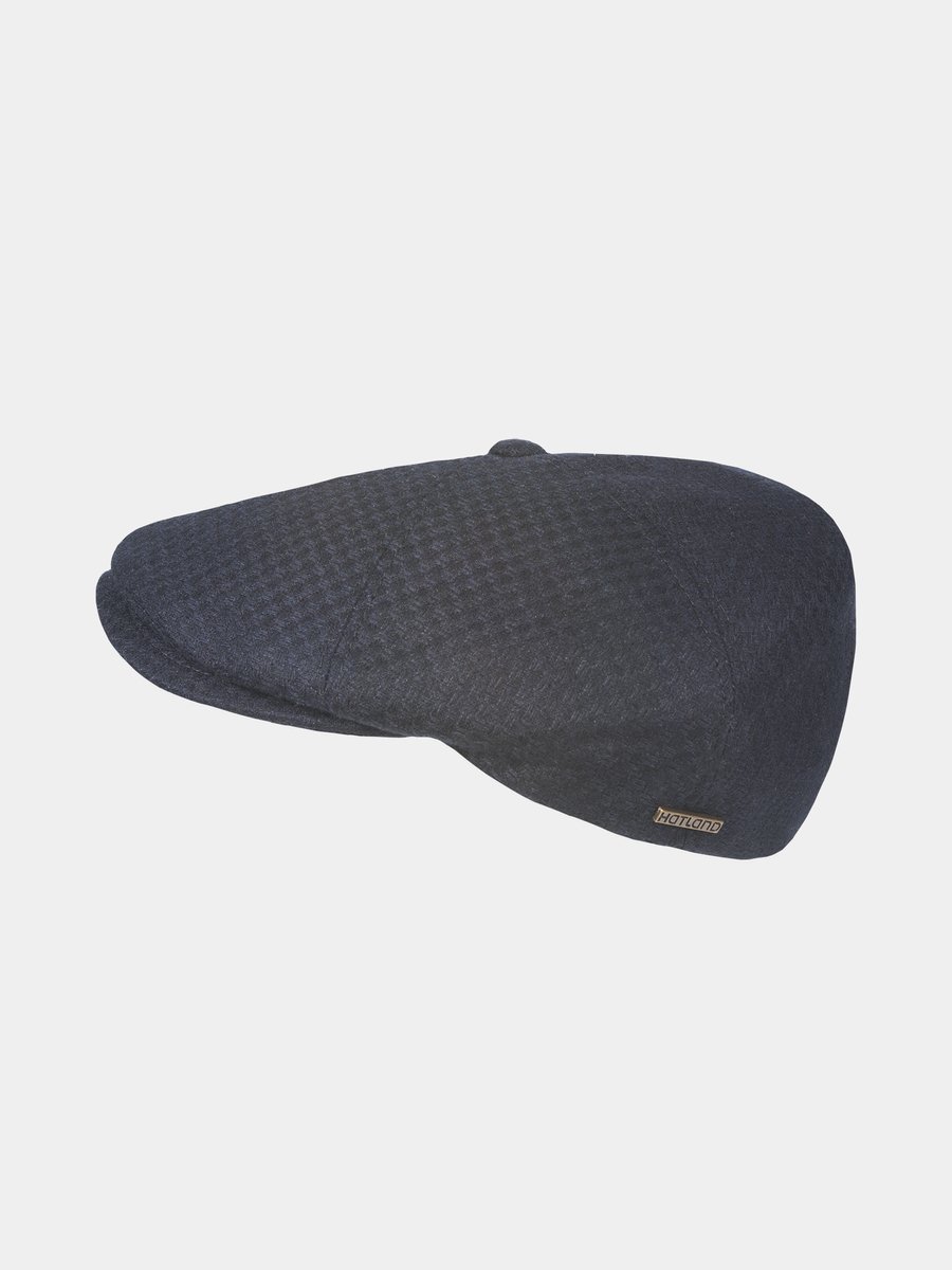 Dinte - Wollen flatcap - Marine blauw