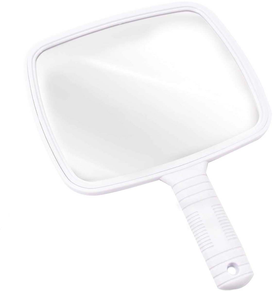 MTTproducts- Handspiegel - Professionele make-up en haarstyling - Kappersspiegel - Handspiegel met handvat - Wijde hoek - 20 x 17,5 cm - Make-up Spiegel