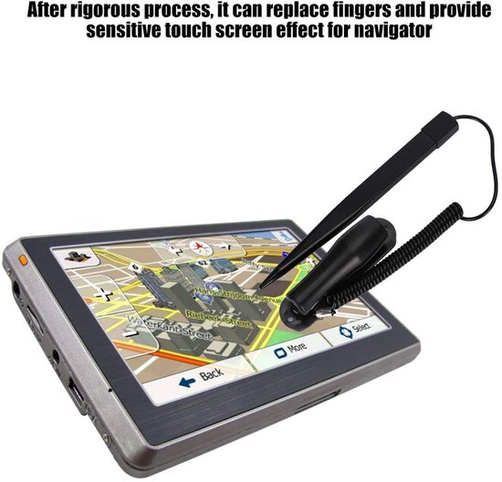 NTH products- Weerstandstyluspen met vaste kaarthouder - 70 cm veerdraad - touchscreen pen - kunststof - antislip - comfortabel in gebruik - Stylus — afbeelding 5