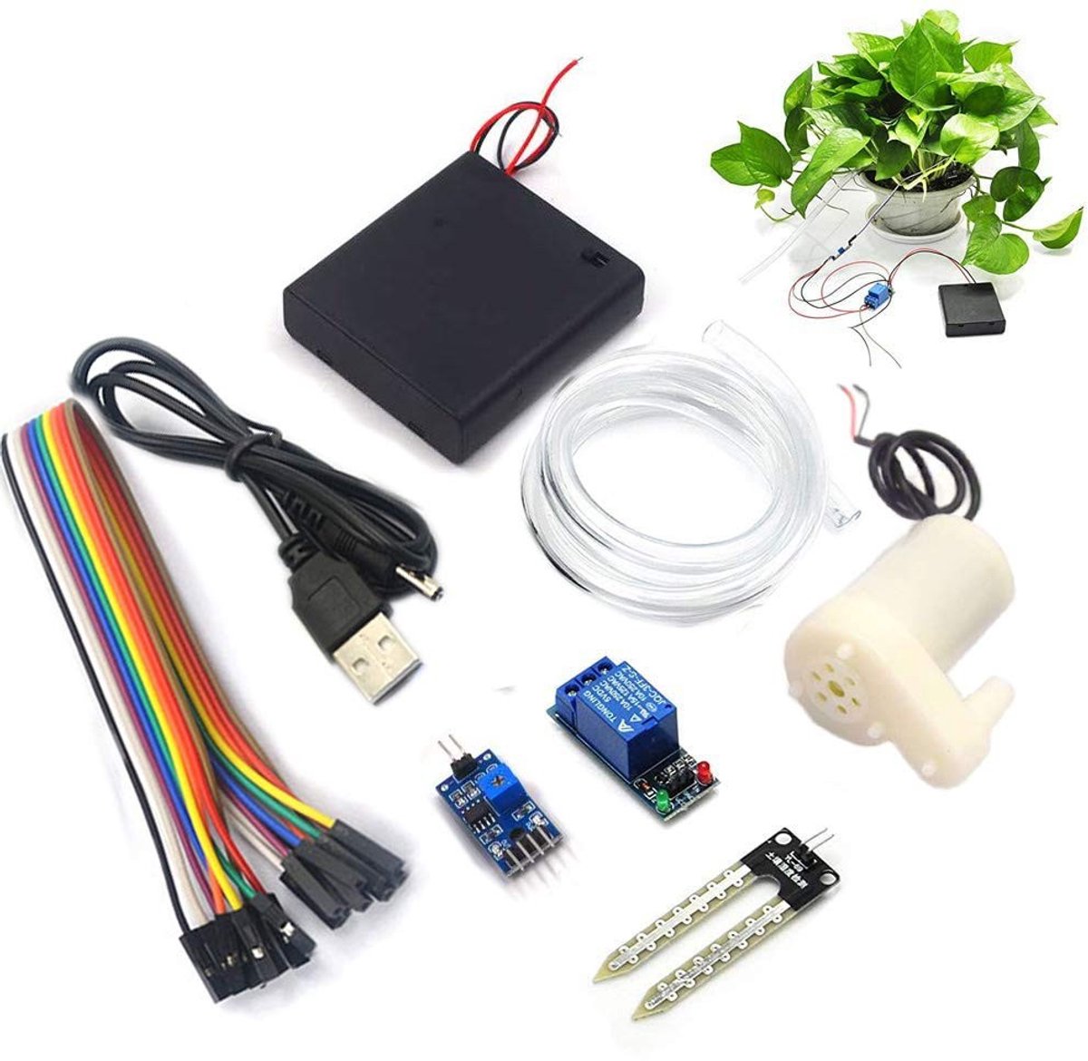 MTTproducts - Automatisch Irrigatiesysteem voor Arduino - Bodemvocht Sensor en Mini Pomp