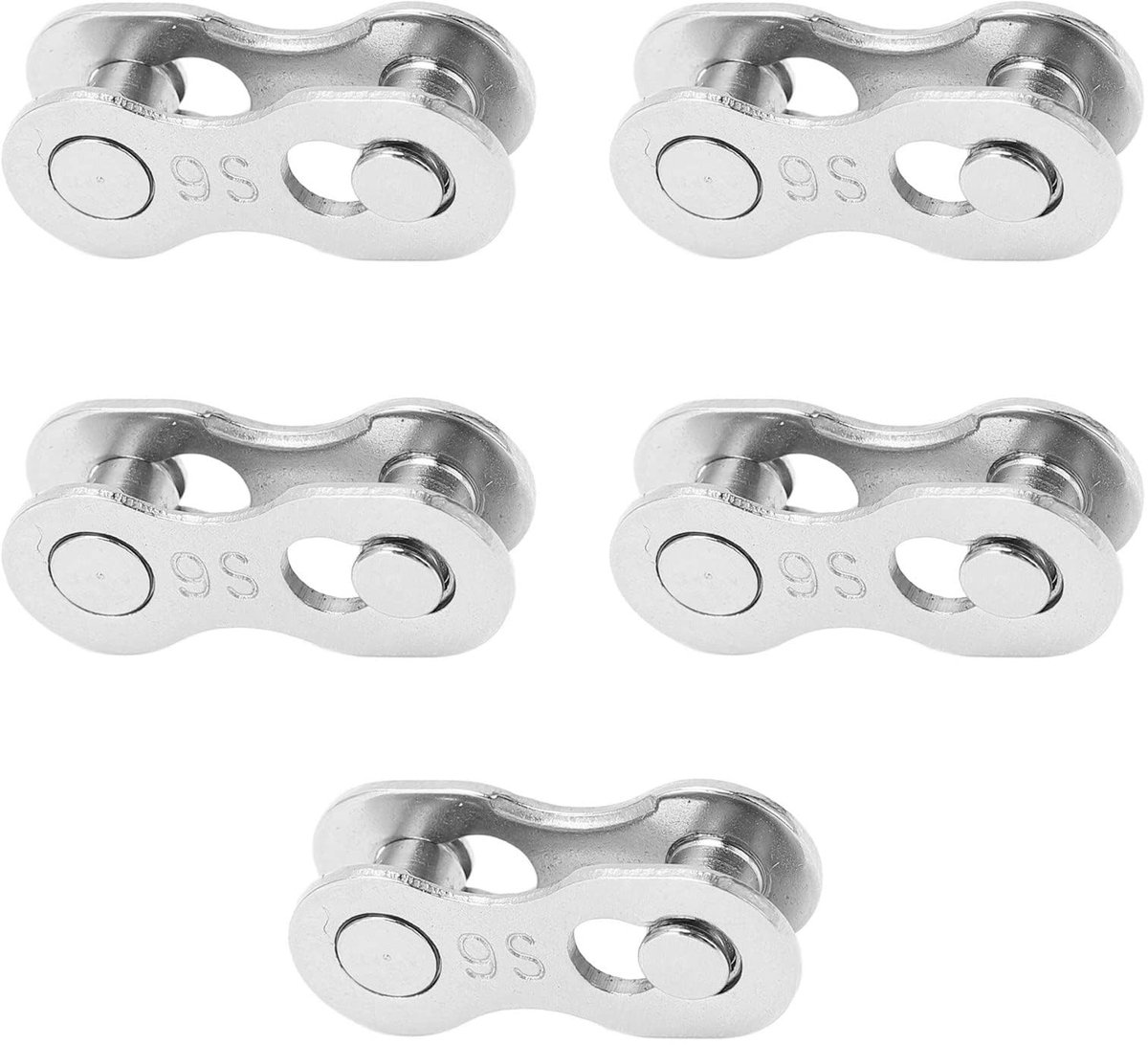 MTTproducts- Fietsketting Link 5 Paar - Roestbestendig - Lichtgewicht - Snelle Release - 6/7/8/9/10/11/12 Versnellingen - Sterk Staal - Fietsschakel