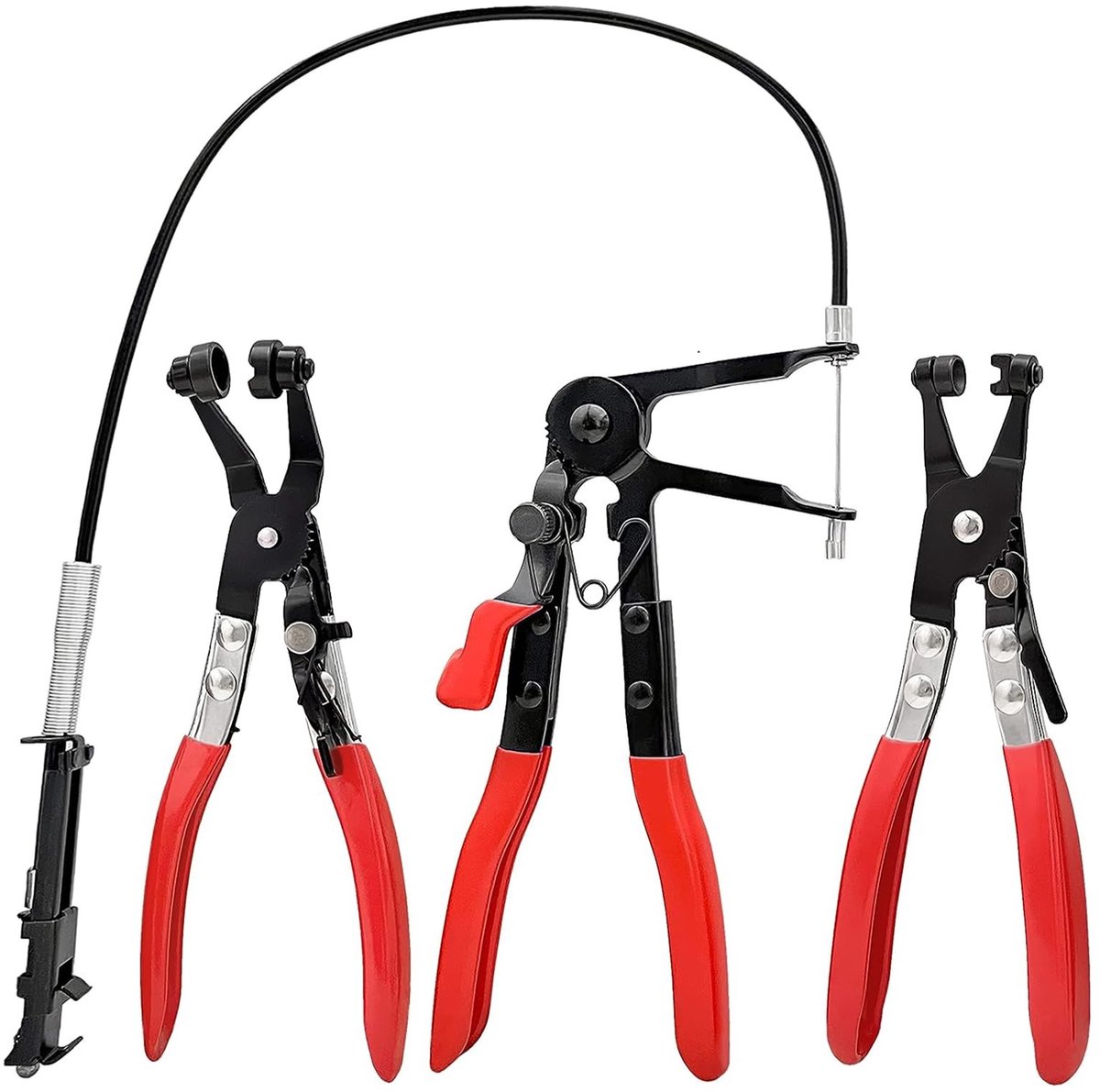 MTTproducts- Slangklemmen Set van 3 - Slangklemmen RVS - Slangklemtang - Ergonomische Handgreep - 65 cm Kabelklem - Voor Eenvoudige Montage - Slangklem
