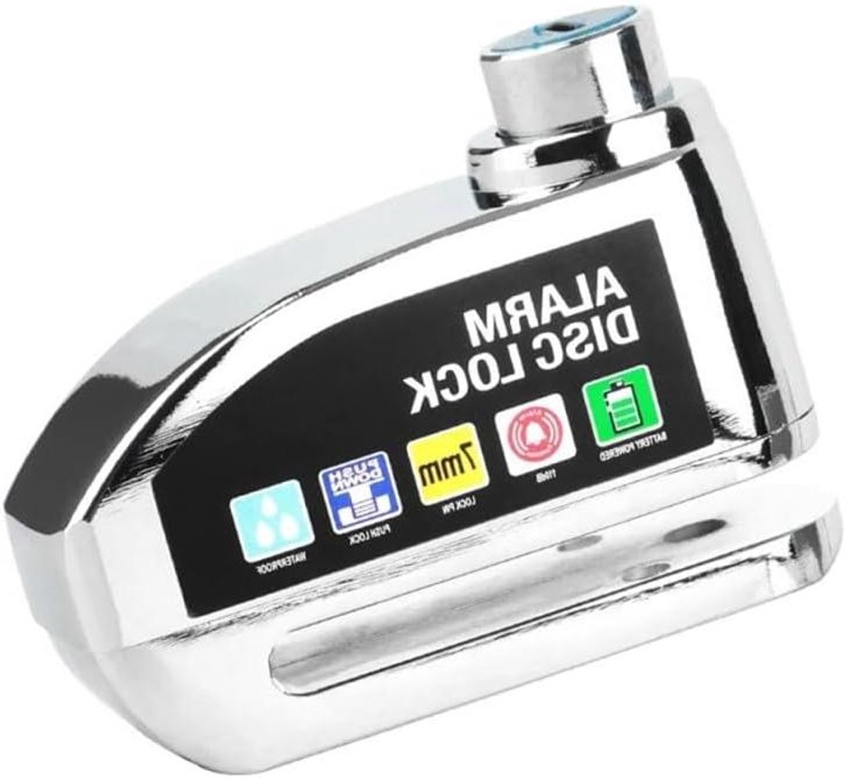 Motorslot Alarm - Schijfrem slot - Diefstal Beveiliging - Met Geluidsalarm - 50 Gram - Rood