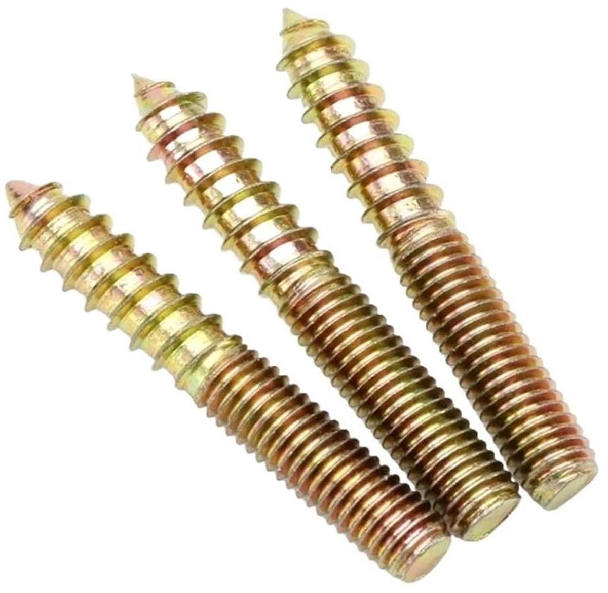 Dubbele pluggen - Kop zelftappend - Meubel reparatie - Zonder voorboren - 50 stuks - Zilverkleurig