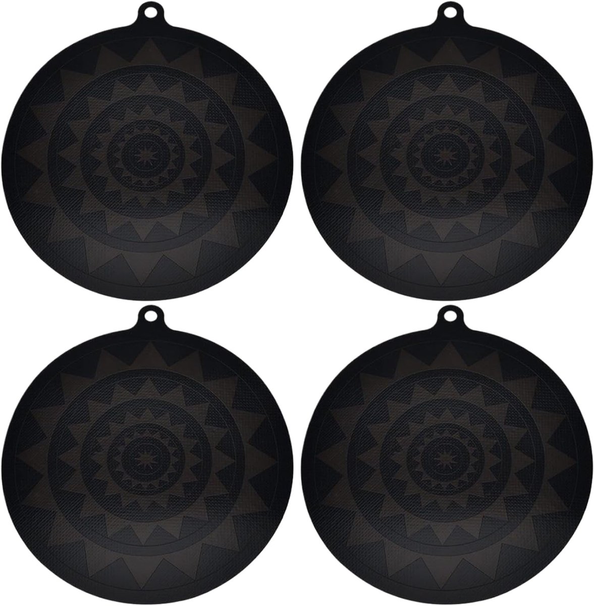 Inductie Kookplaat Beschermer Kookplaat Mat Kookplaat Beschermen Thermochrome Kleurverandering 4 Stuks 945 Inch Zwart