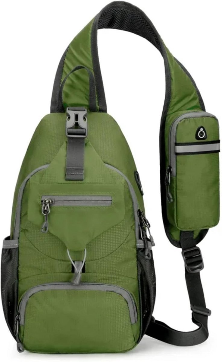 Lichtgewicht Crossbody Tas Heren Dames - Outdoor Nylon Borsttas voor Fietsen en Reizen