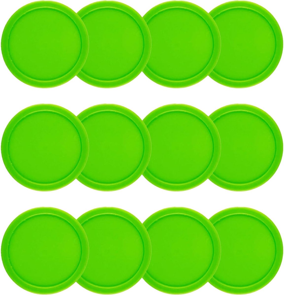 12 Stuks Kleine Air Hockey Pucks voor Tafelgebruik - 2,5 Inch