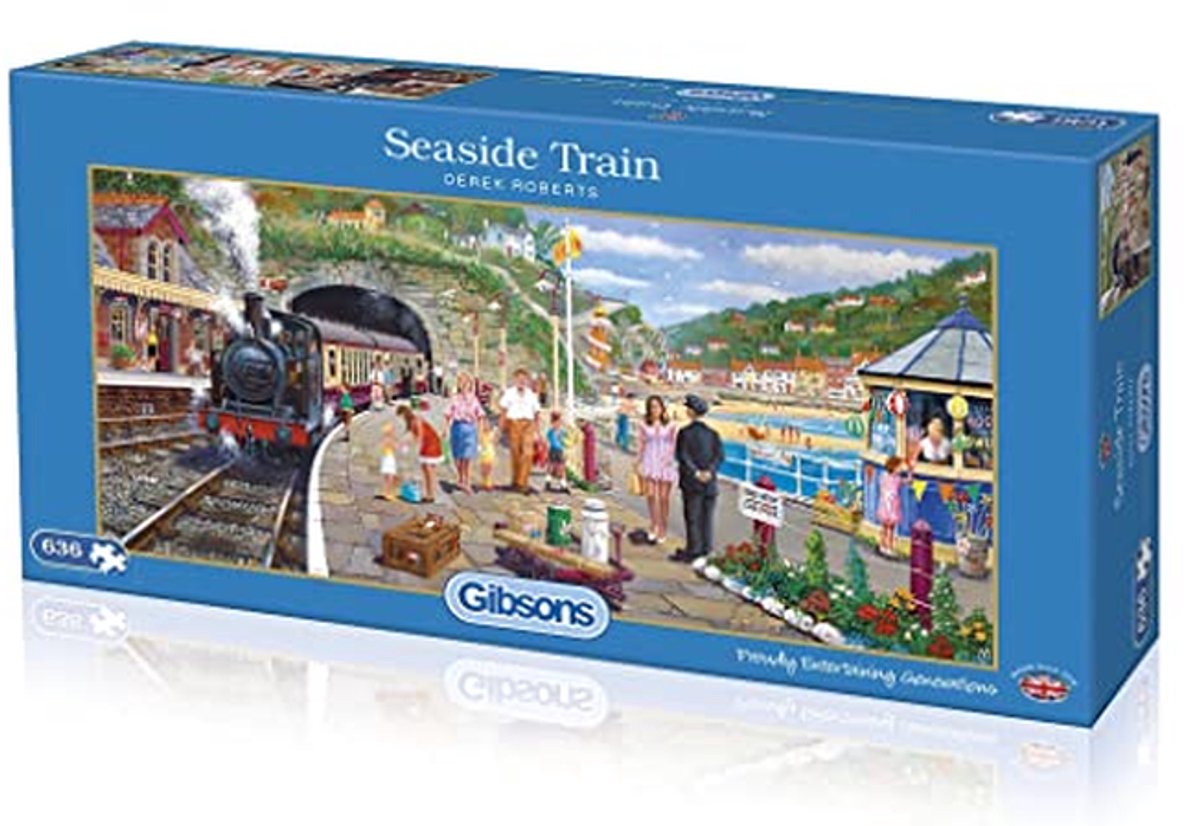 Seaside Trein Puzzel van 636 Stukken - Perfect voor Puzzelaars