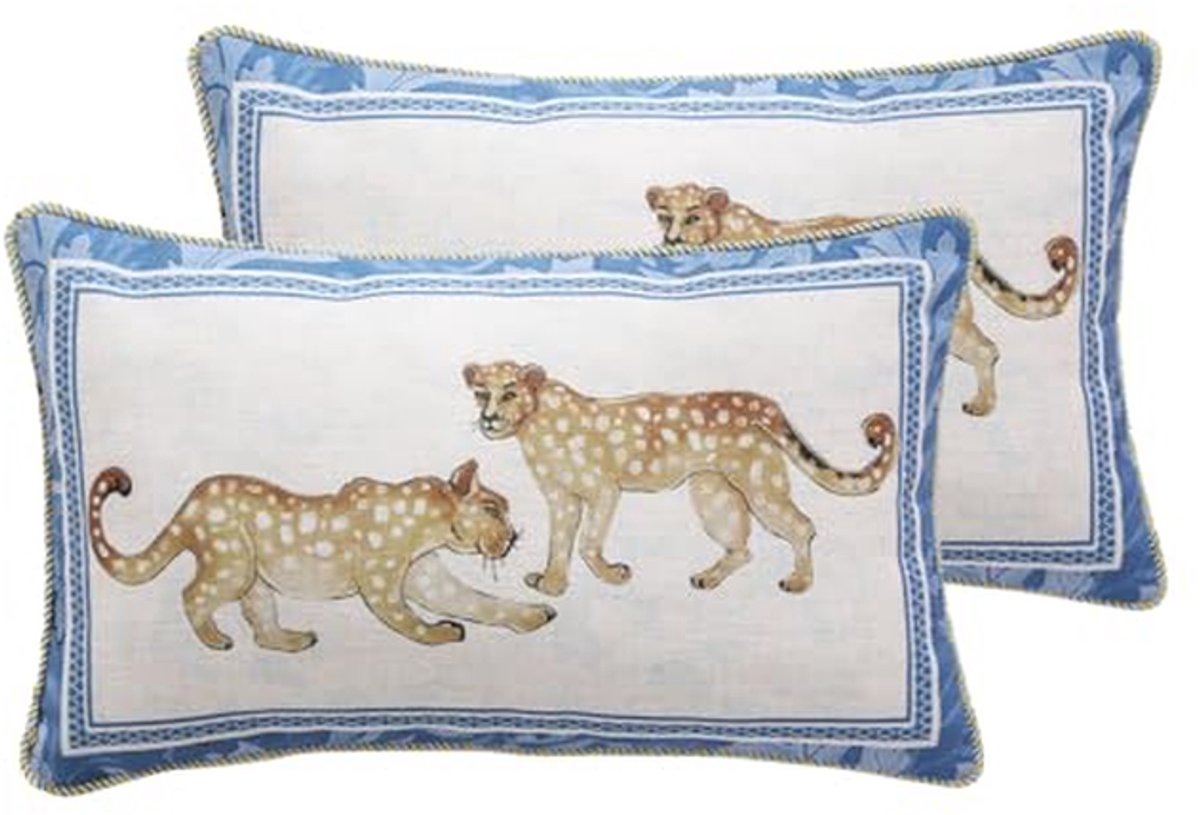 Set van 2 Linnen Kussenhoezen 30x50 cm - Zacht en Duurzaam voor Bank, Slaapkamer en Auto