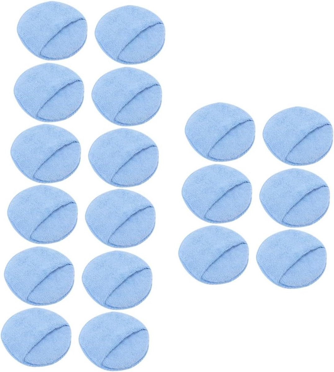 Autowas Applicator - Polijstspons Bufferpad - Auto Reinigen - Machine Wasbaar - 5 Inch 3 Stuks - Blauw