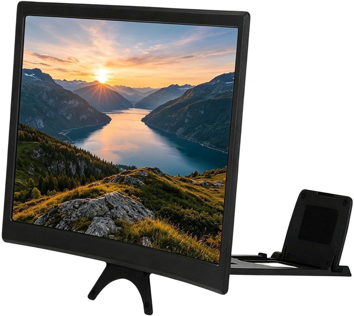 Telefoonscherm Vergroter - Mobiel Beeldscherm Vergrootglas - Films Kijken - 3D HD Beeld - 12 inch - Wit