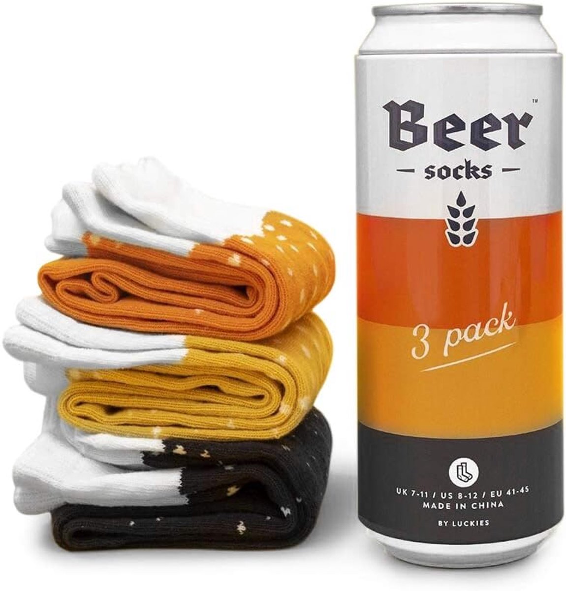 Grappige Bier Sokken voor Heren in Cadeau Blik - Katoenmix
