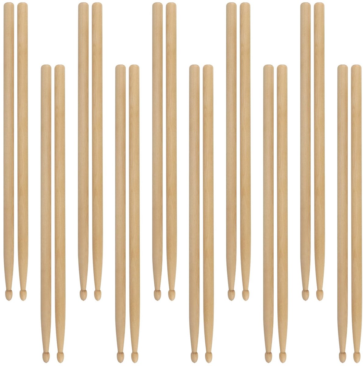 Cosensi- Drumsticks 10 Paar - Duurzaam - Esdoorn - Lichtgewicht - Muziekkamer - School - Comfortabel in gebruik - Drum Stokken