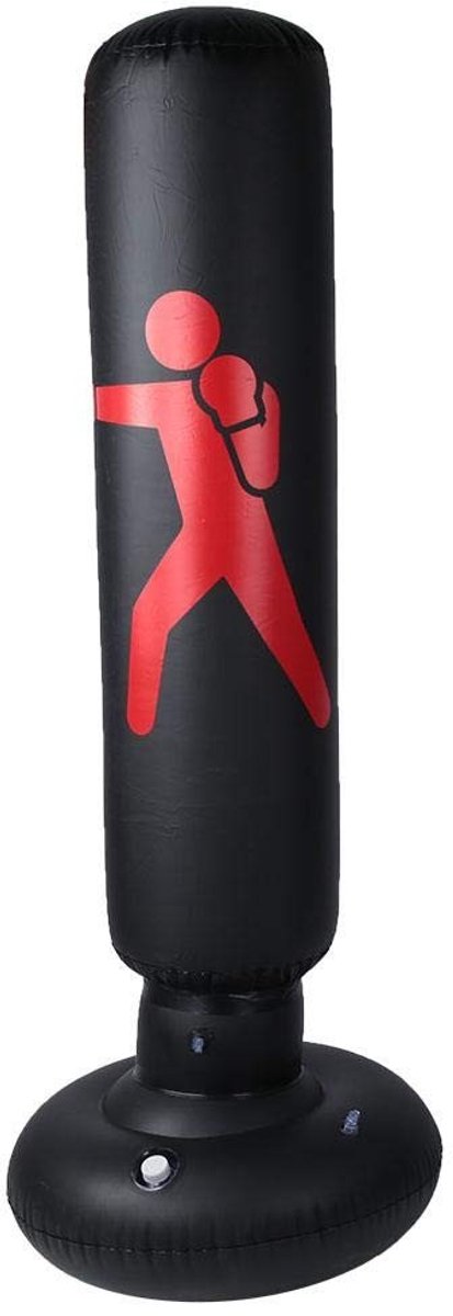 Cosensi- Bokszak Opblaasbaar - Staande Bokszak - Fitness Tumbler - 160 cm Hoog - Diameter 65 cm - Veilig voor Kinderen/Volwassenen - Fitnesszandzak