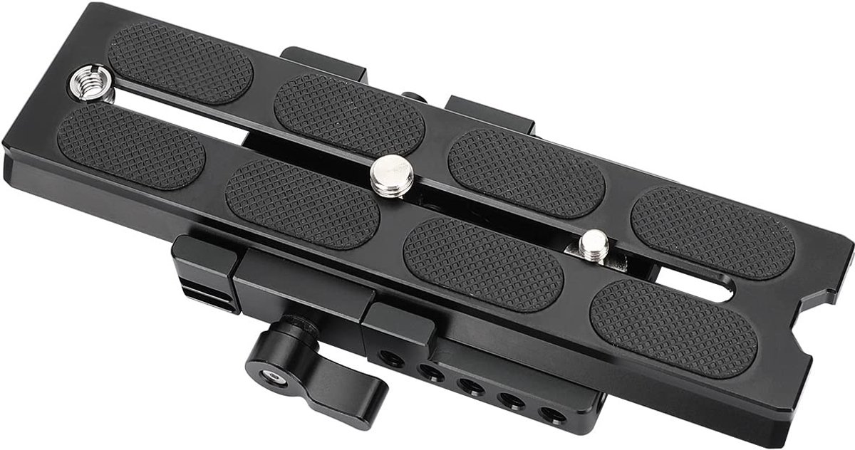 Cosensi- Snelwisselcameraplaat met QR-plaat - Klemgrondplaat - Bevestigingsschroeven 1/4"-20 en 3/8"-16 - Montageaccessoires - Compatibel met statieven 577/501/504/701 - Eenvoudig wisselen tussen apparaten - Cameraplaat