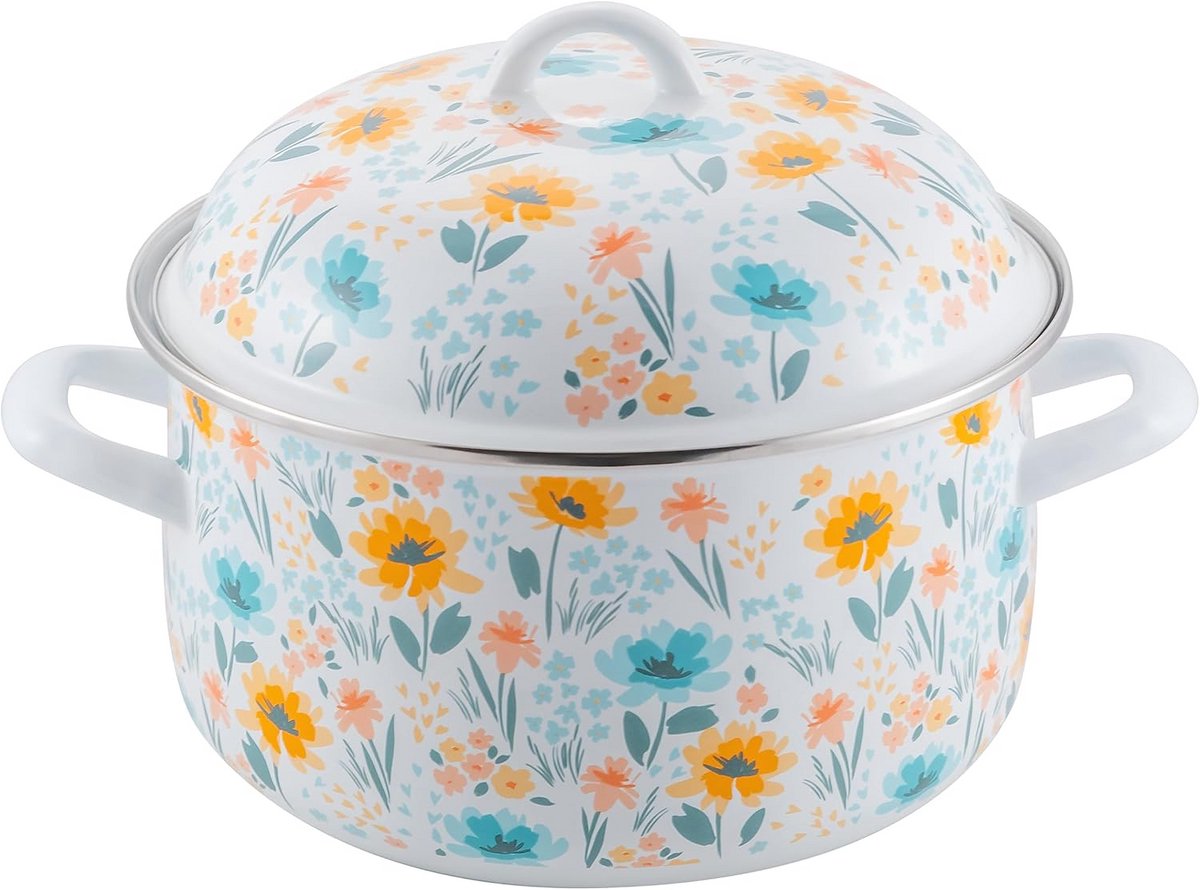Prep•N•Cook by McSunley 6Qt Porselein Emaille Dutch Oven