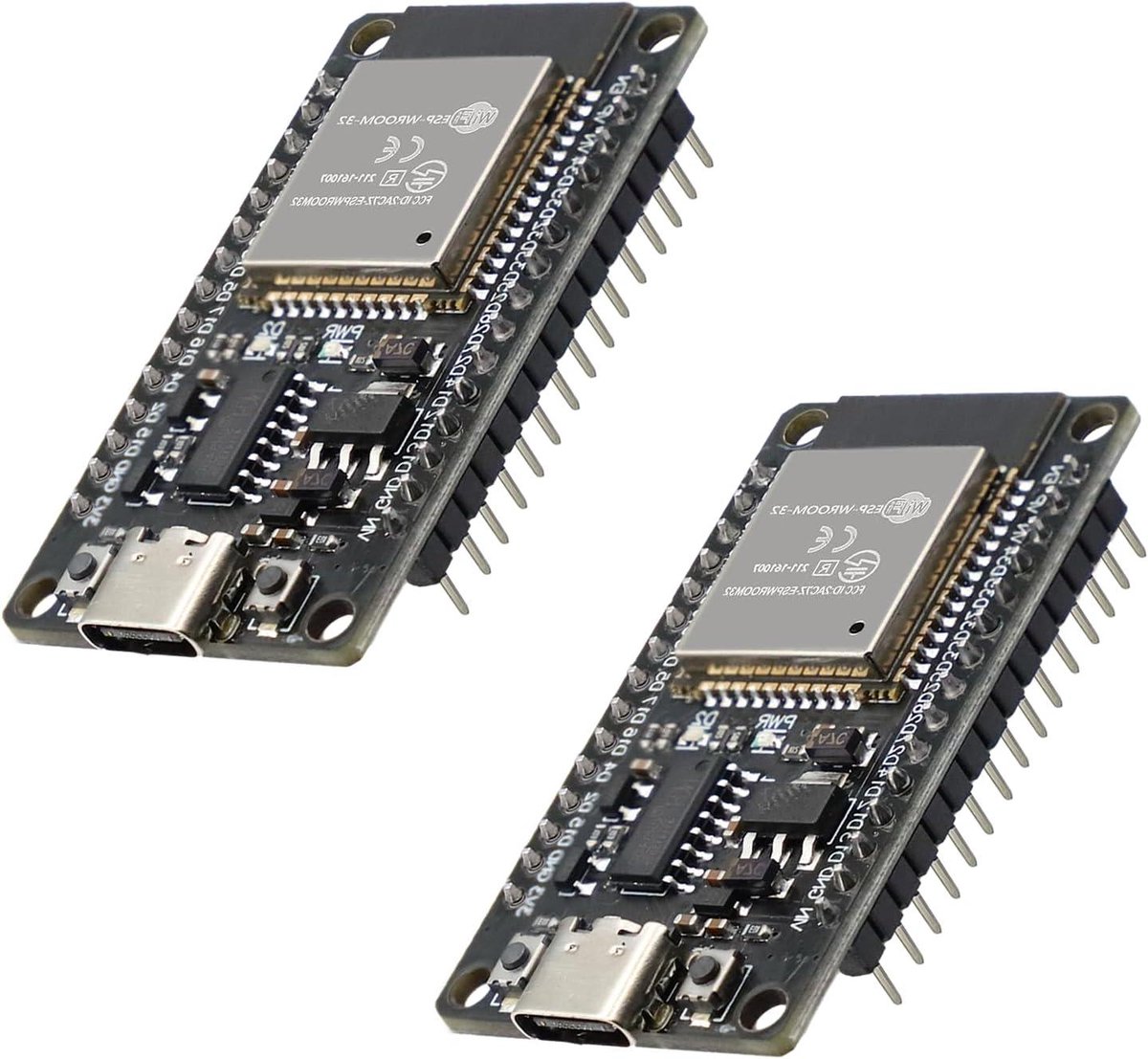 ESP32 Ontwikkelingscomité - Mini Module - Projecten Maken - WiFi Bluetooth 2-in-1 - 2 stuks - Zwart