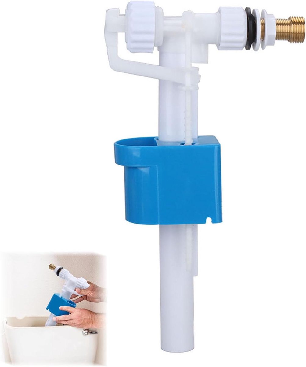 Universeel Vulventiel - Spoelbak Onderdeel - Waterbesparend Werken - Verstelbare Overloop - G3/8 G1/2 - Blauw