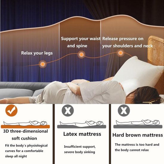 Japanse vouwmatras - Orthopedisch bed - Comfortabel slapen - Ruimtebesparend ontwerp - 120 x 190 cm - Niet gespecificeerd — afbeelding 5