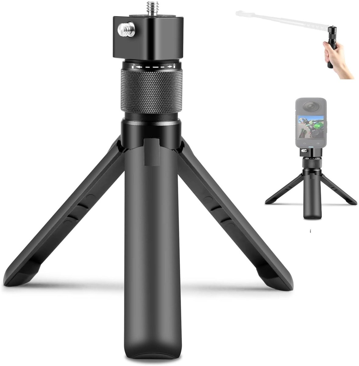 OmGoods - Dailygoody - Time Selfie Stick - Opvouwbaar Statief - Compact en Lichtgewicht - Multi Functioneel - Geschikt voor Actiefoto's - 21,4 x 6,4 x 3,7 cm