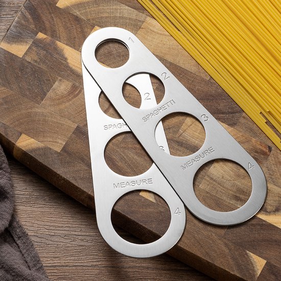 Dailygoods - Roestvrijstalen Pasta Meetapparaat met Haak van Dailygoods — afbeelding 2