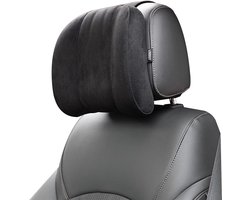 Auto nekkussen hoofdsteun - traagschuim hoofdsteun kussen voor auto ontspannen hoofdspieren en verlichten - Zwart - 28 *8 * 23 cm