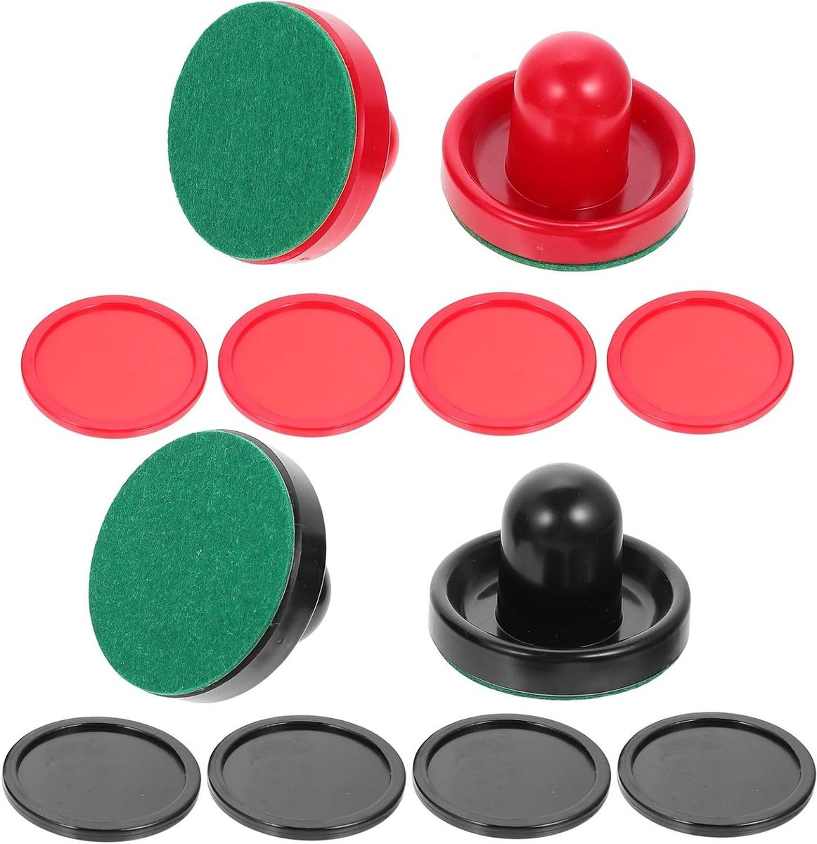 Air Hockey Accessoires - Pucks en Pushers - Spelonderdelen Vervangen - Ergonomisch Ontworpen - 76 cm - Diverse kleuren