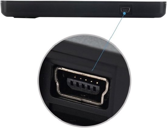 Externe DVD-speler - Schijfstation - Muziek en foto's - Brede compatibiliteit - 146 cm breed - Zwart — afbeelding 4