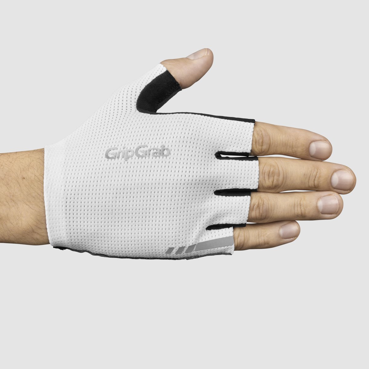Gripgrab Pacr Insidegrip™ Short Finger Summer Gloves White - L - L