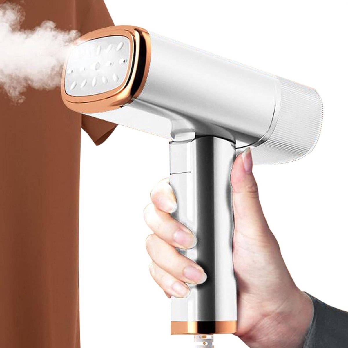 Handstoomstrijkijzer Kleding - Draagbare Stomer - Kreukvrije Kleding - Snelle Opwarming 3 Sec - 150 ml Tank - Wit