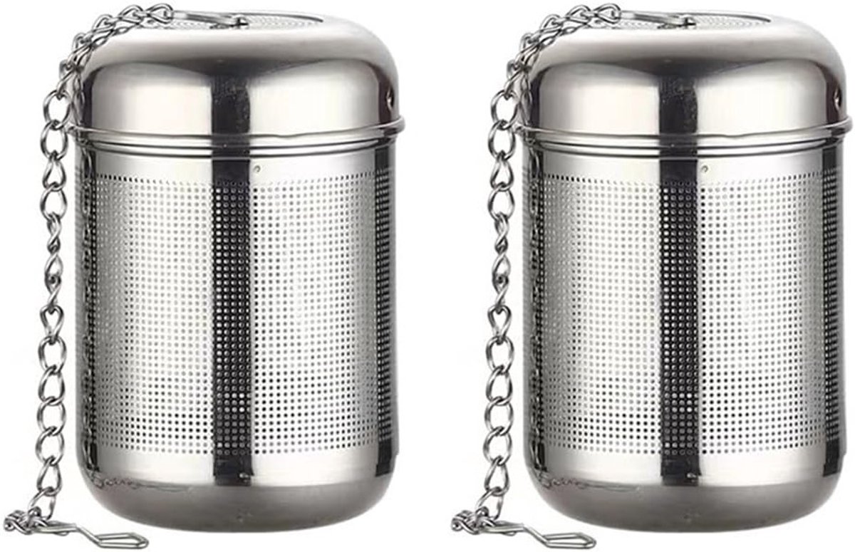 Theezeef voor losse thee - RVS thee-infuser, thee-ei en filter voor thermoskan en theepot
