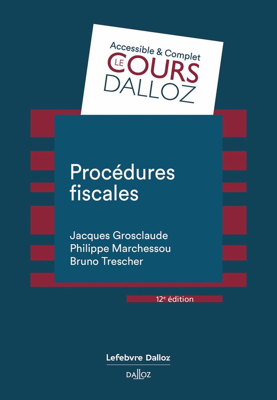 Cours - Procédures fiscales. 12e éd. (N) - cover