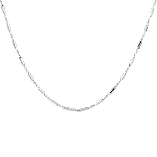 Collier Tubes Argent Rhodié 1 1332736 60 cm