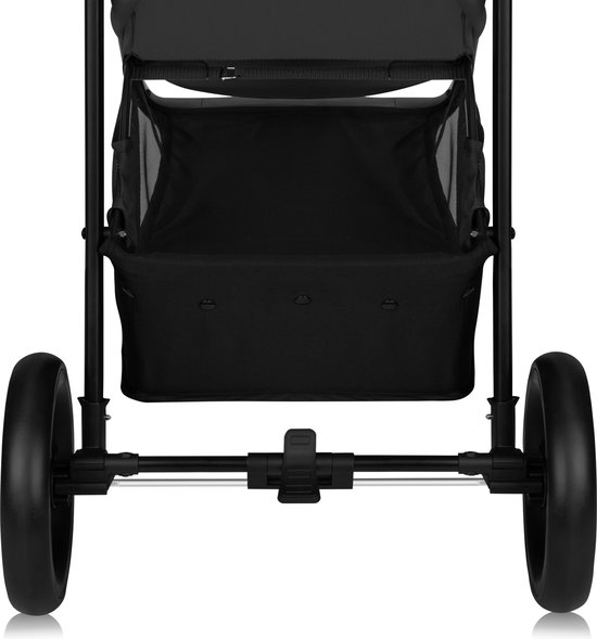 Lionelo Emma One Buggy en kinderwagen tot 22 kg - XXL Kapje - EVA Wielen - Lichtgewicht en Onderhoudsvrij - Verstelbare Rugleuning - Eénhandig Inklapbaar - Verstelbare Duwstang - Centrale Voetrem - 5-Punts Veiligheidsgordel - Stadswandelwagen van LIONELO — afbeelding 2