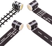 Content in 4 - 4 rollen straatplakband - plakband voor straten - wegtape - wegspoor - wegspoorweg - wegspoor - wegspoor - wegspoor - wegspoorweg .