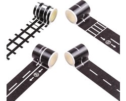 Content in 4 - 4 rollen straatplakband - plakband voor straten - wegtape - wegspoor - wegspoorweg - wegspoor - wegspoor - wegspoor - wegspoorweg .