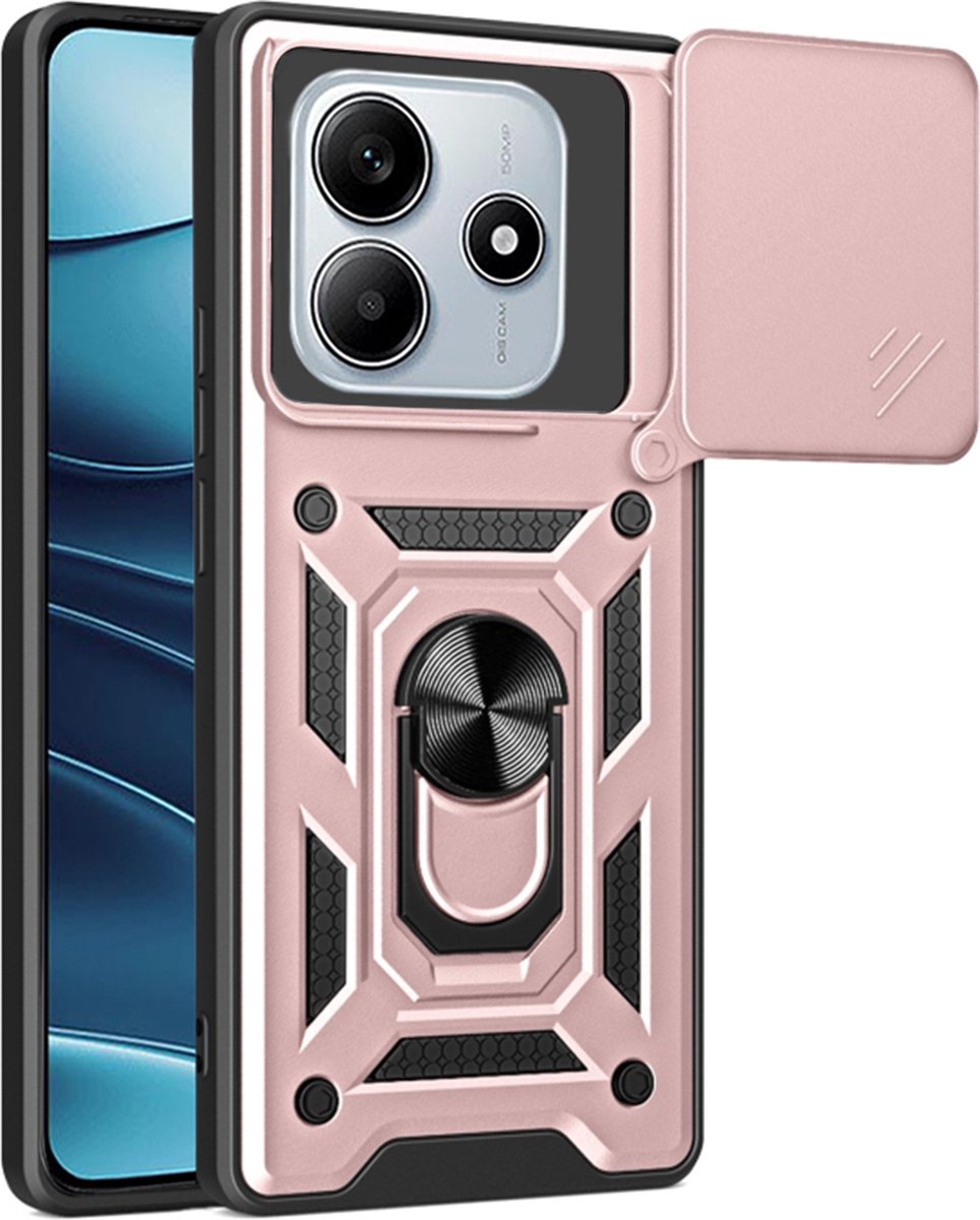 Techsuit Camshield Back Cover hoesje voor Xiaomi Redmi Note 14 - Roségoud