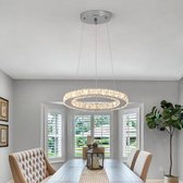 Lustre en cristal - Lampe suspendue LED en Crystal - Lampe suspendue 1 Ring - Wit chaud - Lampe suspendue pour table à manger - Lampe de salon - Lampe moderne - Lampe suspendue