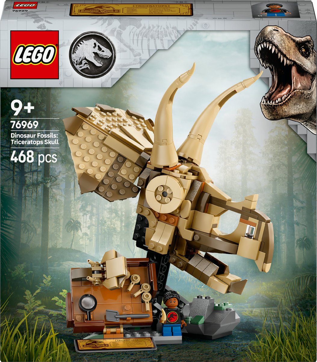 LEGO Jurassic World Dinosaurusfossielen Triceratops schedel  76969